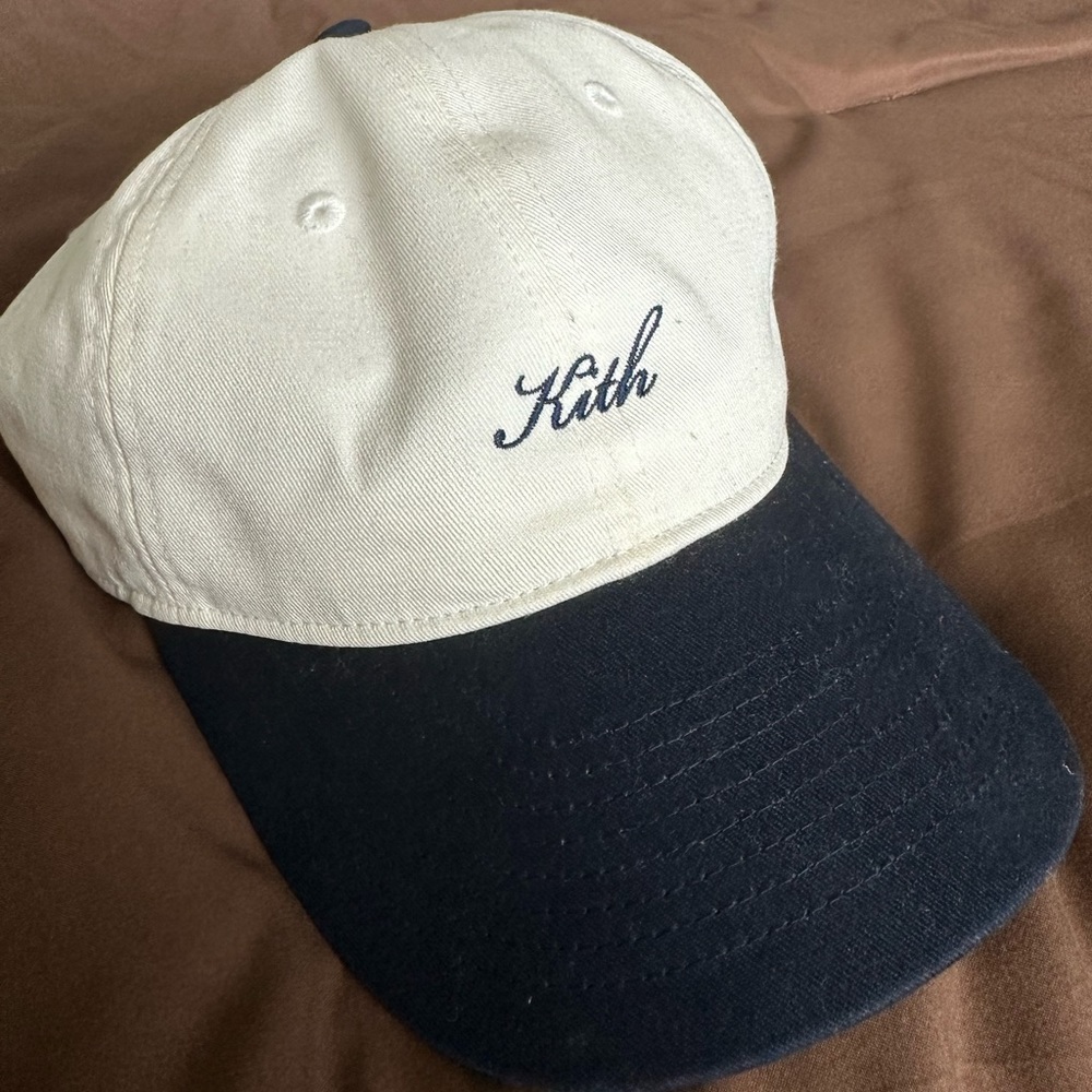 Kith two-tone script logo hat